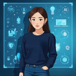 企業 AI 轉型封面圖,展現效率、客戶體驗、數據決策與創新四大價值