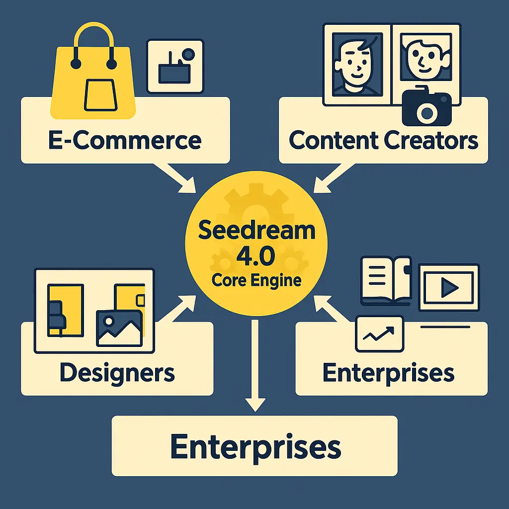 Seedream 4.0 行業應用清單：電商、內容、自媒體、設計、企業