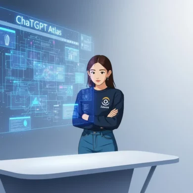 ChatGPT Atlas 瀏覽器封面圖，象徵 AI 對話與任務自動化的新時代