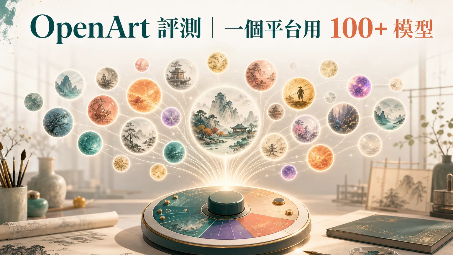 OpenArt 評測 2026：一個平台用 100+ AI 模型的封面示意圖