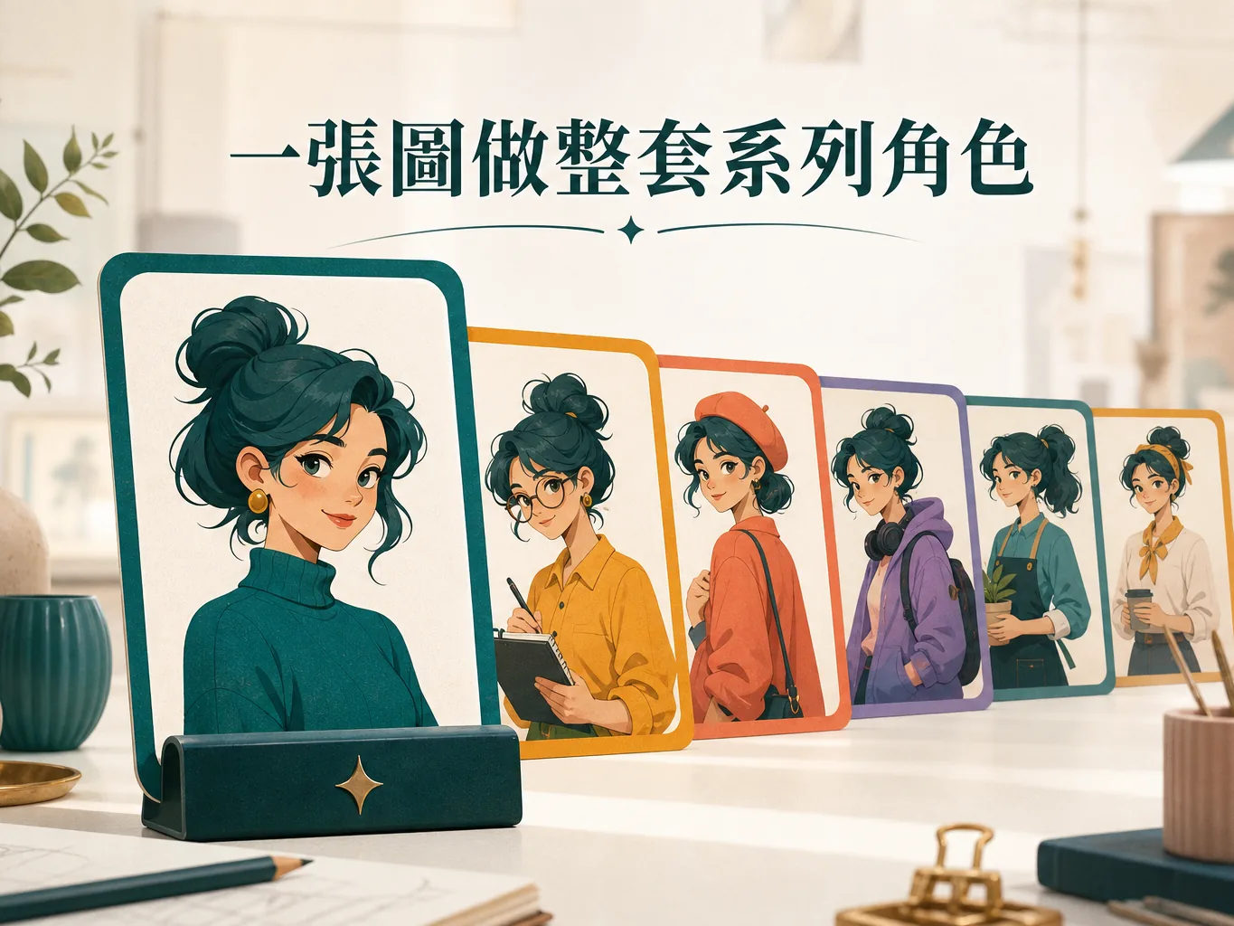 OpenArt 角色一致 2.0：一張圖做整套系列角色